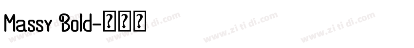 Massy Bold字体转换